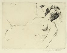 Corinth, Lovis, liegender Akt, R.