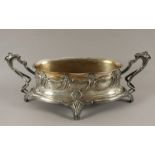 Jugendstil Jardiniere, Silber 800/ooo, Wilhelm Binder, Schwäbisch Gmünd, um 1890, Nachlass Grillo