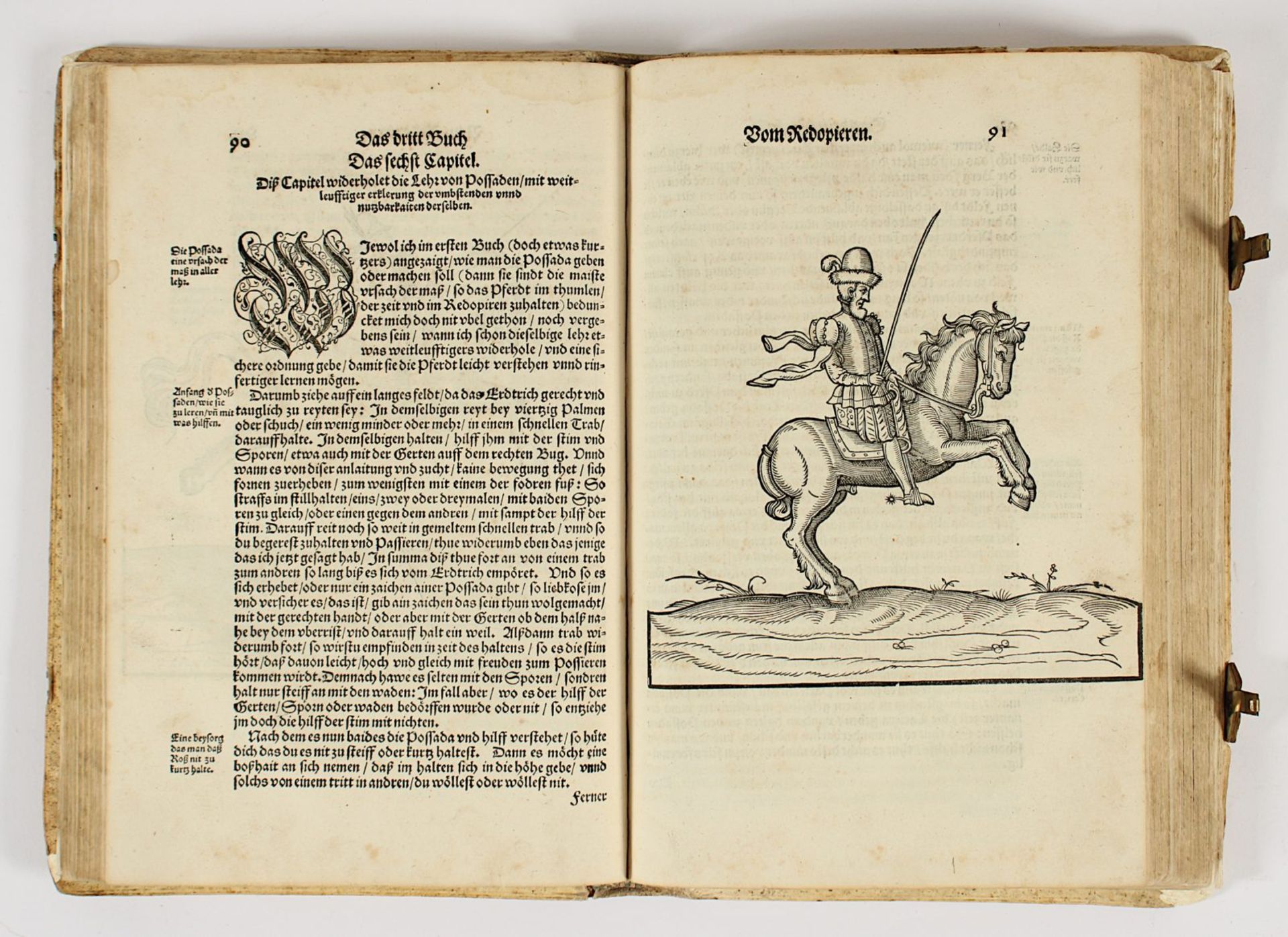 Nachlass Gabriela Grillo, Buch zur Reitkunst, Augsburg, 1570 - Bild 3 aus 10