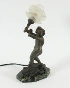 Tischlampe, Peyre (1872-1949), um 1920, Nachlass Grillo