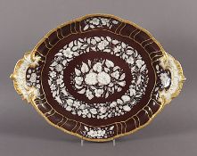Tablett Reliefzierat, KPM Berlin, 1849-1870