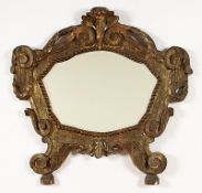 kleiner Barock-Spiegel, deutsch, E.18.Jh.