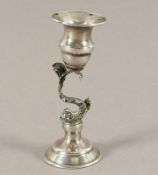 kleiner Kerzenständer, Silber geprüft, deutsch, 20.Jh.