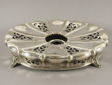 Rechaud, Metall versilbert, England, A.20.Jh., Nachlass Grillo