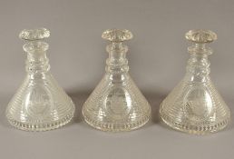 drei Karaffen, England, wohl 19.Jh., Nachlass Grillo