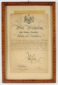 Bestellungsurkunde, Wilhelm von Preußen, R.