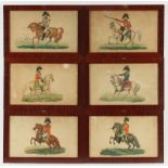 16 Uniformdarstellungen, koloriert, Preußen und England, 19.Jh., R.