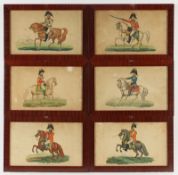 16 Uniformdarstellungen, koloriert, Preußen und England, 19.Jh., R.