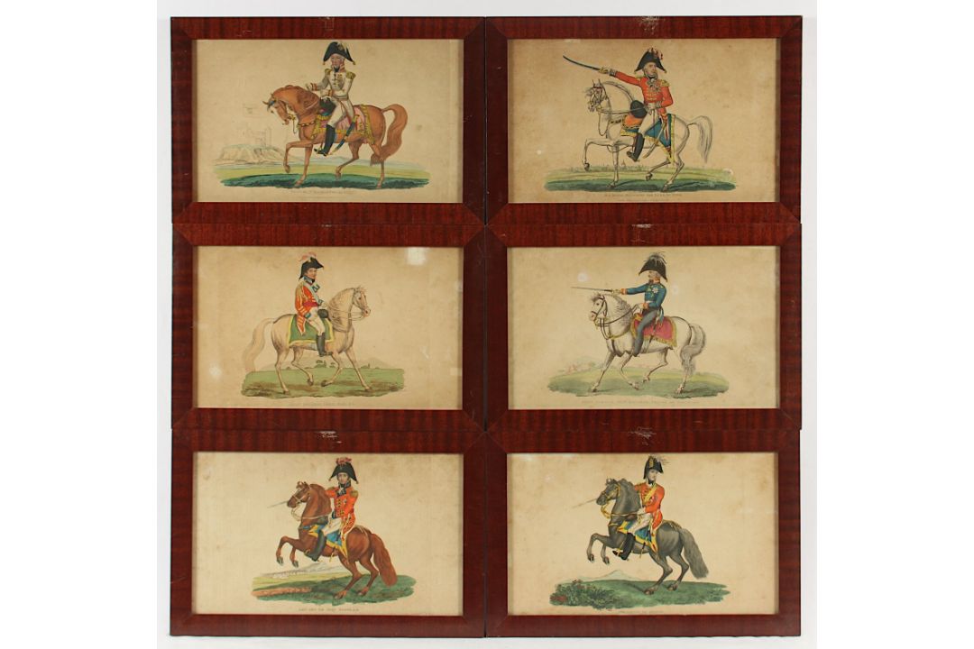 16 Uniformdarstellungen, koloriert, Preußen und England, 19.Jh., R. - Bild 1 aus 5
