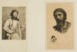acht Lithografien, A.20.Jh., Portraits
