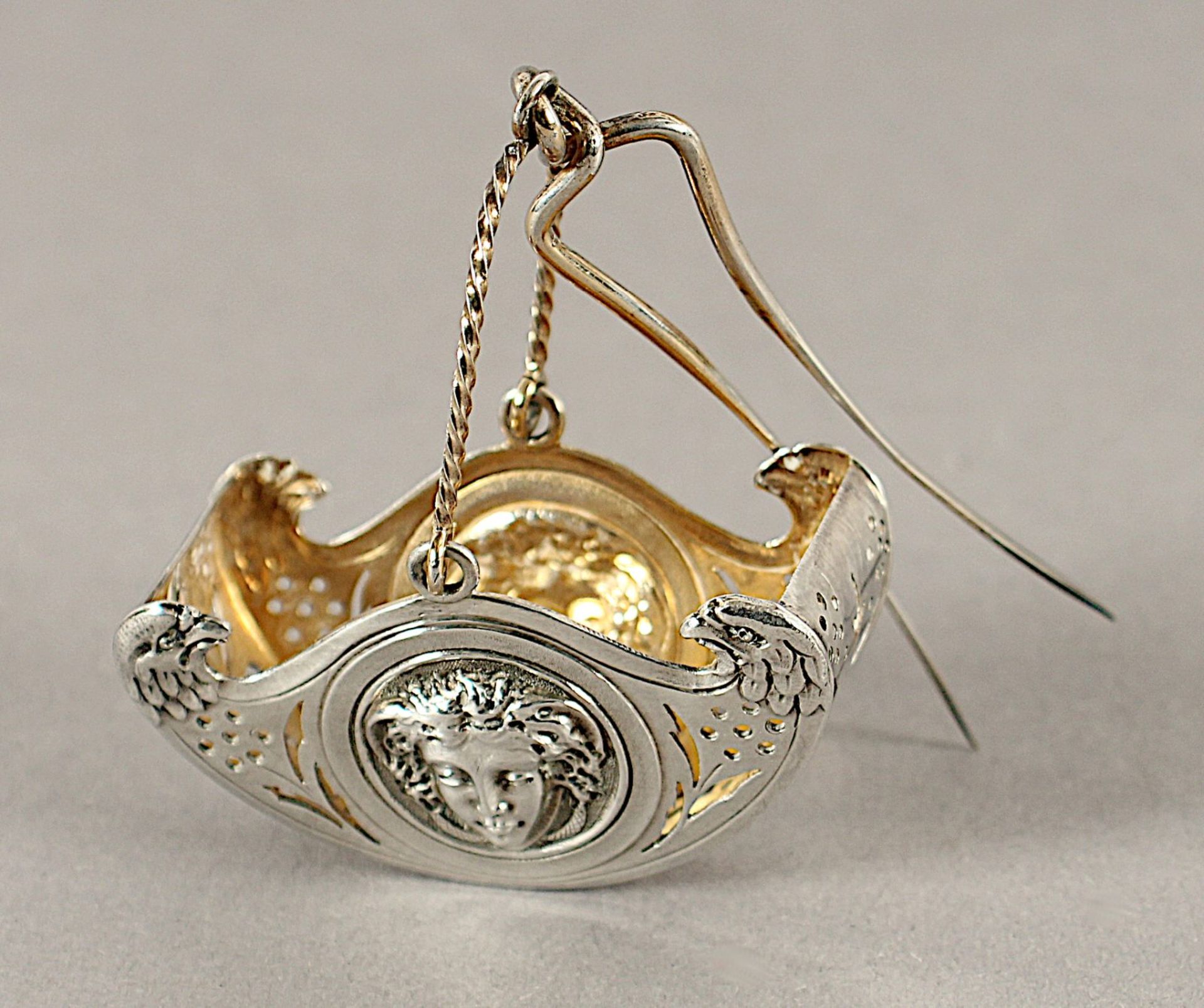 Teesieb, Silber 800/ooo, Frankreich, E.19.Jh., Nachlass Grillo