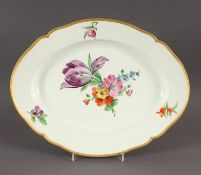 ovale Platte, Blumen, KPM Berlin, um 1910