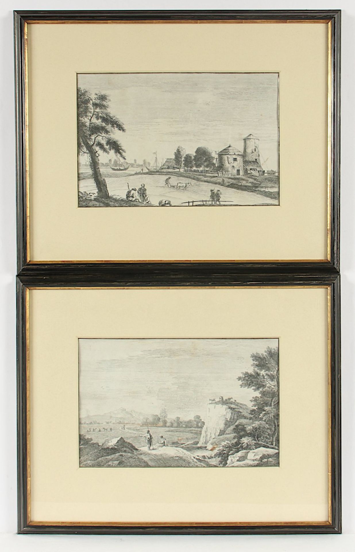 Ricci, Marco (1676/79-1729/30), zwei Radierungen, R.