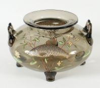 Henkelvase, Glas, Auguste Jean, Paris, Nachlass Grillo