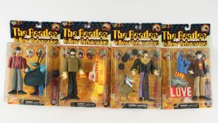 Vier Figurenset Beatles, Mcfarlane Toys, Yellow Submarine