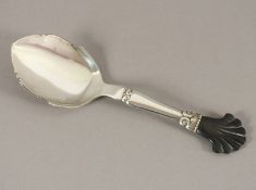 Art Deco-Heber, Silber 826/ooo, Kopenhagen, 1926, Nachlass Grillo