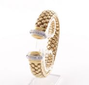 Armspange, 750/ooo Gelbgold, Brillanten, 75,6g