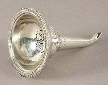 Weintrichter, Silber 925/ooo, London, 1837, Nachlass Grillo