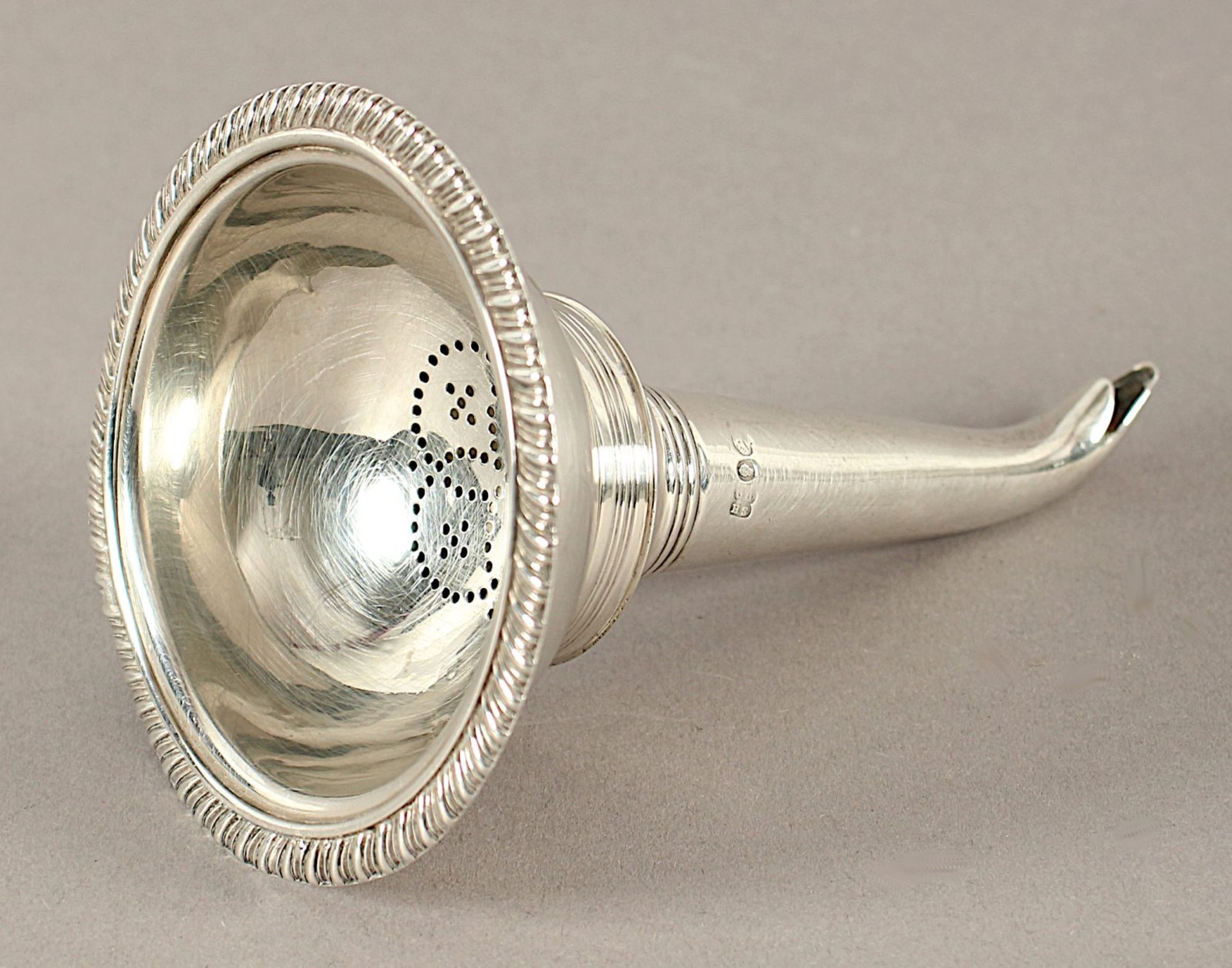 Weintrichter, Silber 925/ooo, London, 1837, Nachlass Grillo