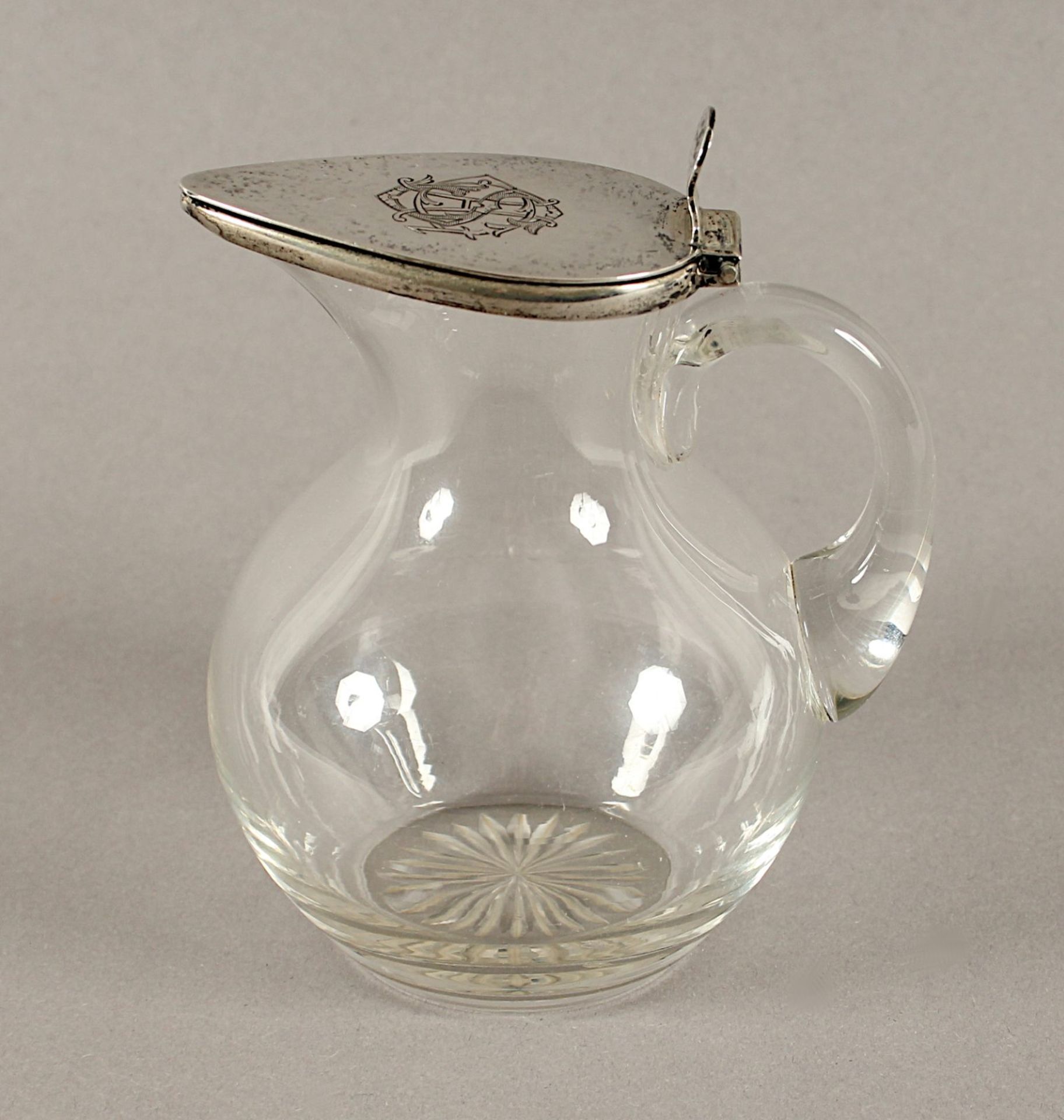 Kännchen, Glas, Montierung 800/ooo, deutsch, A.20.Jh., Nachlass Grillo