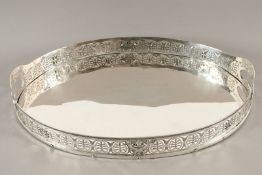 Tablett, lötiges Silber, Wilhelm Conrad Hessenberg, Frankfurt a.M., deutsch, um 1800