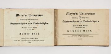 zwei Bände Meyer's Universum,