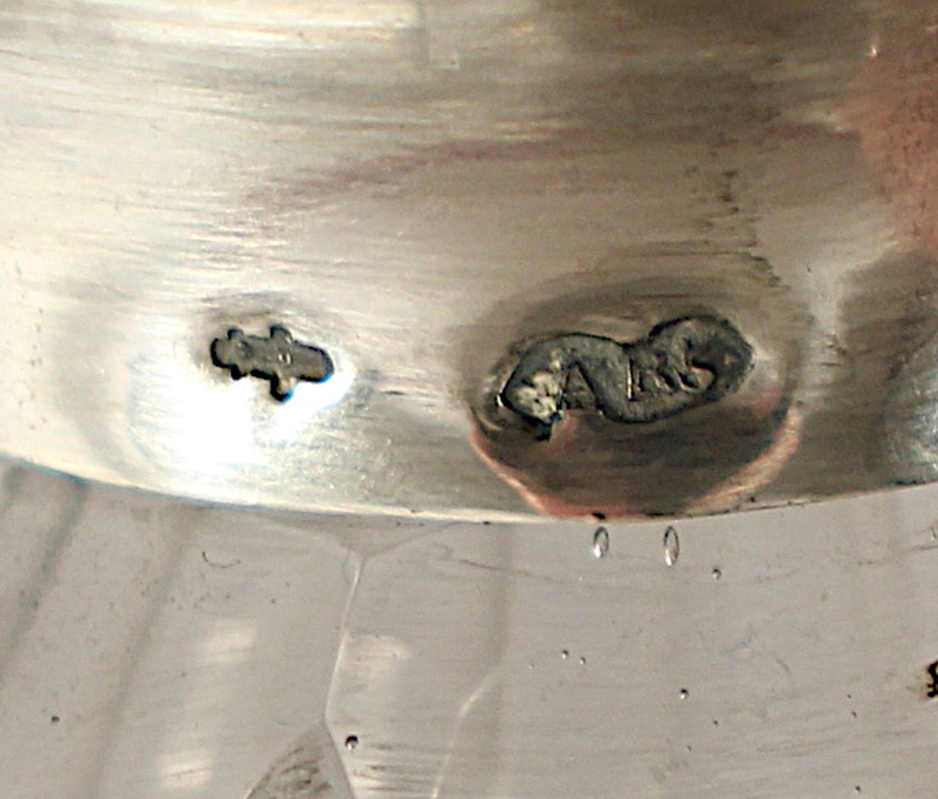 Gewürzstreuer, Glas, Silber 833/ooo, Niederlande, 20.Jh. - Bild 2 aus 2