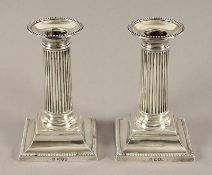 Paar einflammige Leuchter, Silber 925/ooo, London, 1908