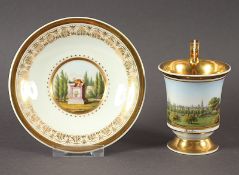 Tasse mit Untertasse, Berlin, KPM Berlin, um 1830
