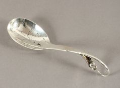 Zuckerlöffel, Silber 925/ooo, Nr. 21 Ornamental, Georg Jensen, Kopenhagen, nach 1945, Grillo