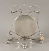 Tischgong, Metall versilbert, deutsch, um 1930, Nachlass Grillo