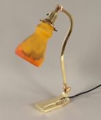 Art Déco-Tischlampe, Muller Frères, um 1920