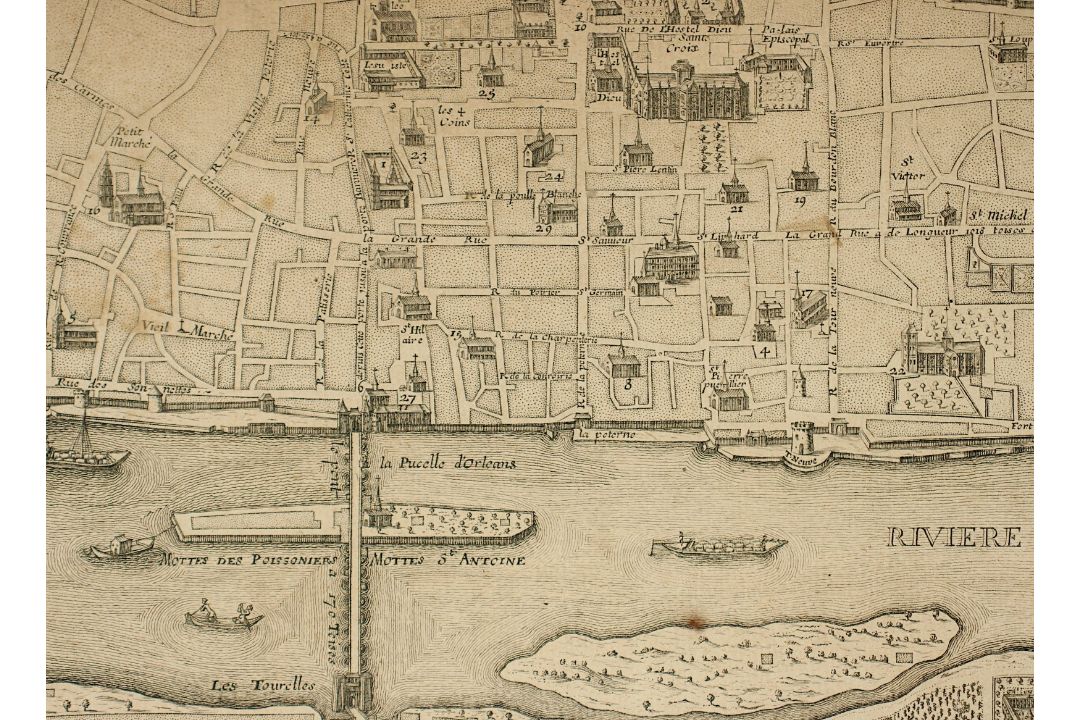 New Orleans, Plan, 1705, R. - Bild 2 aus 2