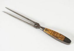 Gabel aus einem Fuhrmannsbesteck, deutsch, um 1800, Nachlass Grillo