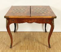 großer Spieltisch im Louis Quinze-Stil, Frankreich, E.19.Jh., Nachlass Grillo