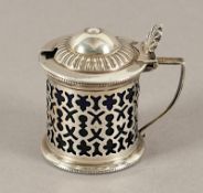 Senfgefäß, Silber 925/ooo, Glaseinsatz, Birmingham, 1905, Nachlass Grillo
