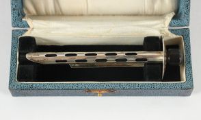 Zitronensaft-Ausgießer, Silber 925/ooo, Etui, Birmingham, 1930, Nachlass Grillo
