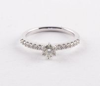 Brillantring, 585/ooo WG, 2,4g