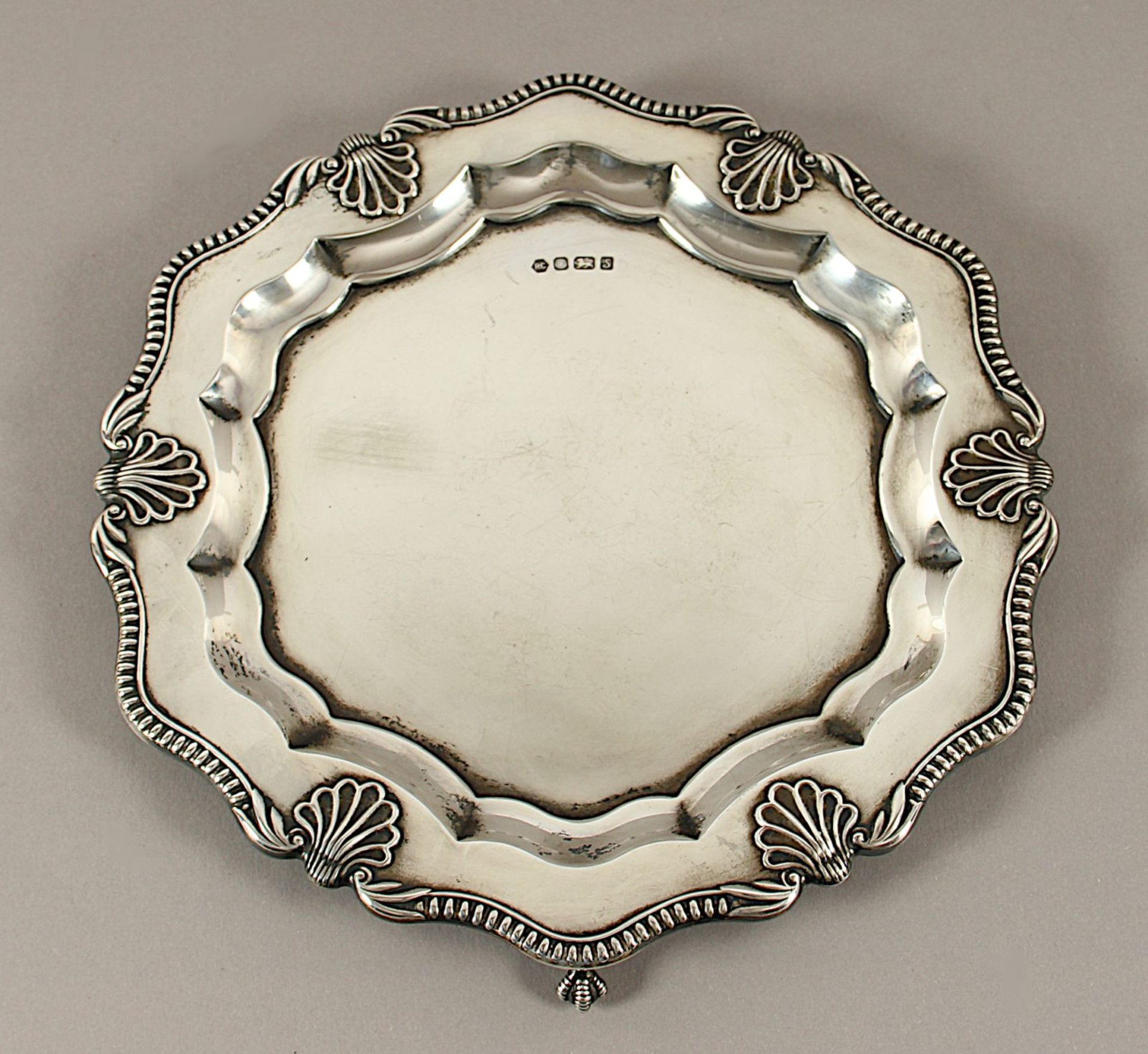 Salver, Silber 925/ooo, Norwich, 20.Jh.