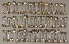 Sammlung 62 Souvenierlöffel, Silber 800-925/ooo, E.19.Jh./A.20.Jh., Nachlass Grillo