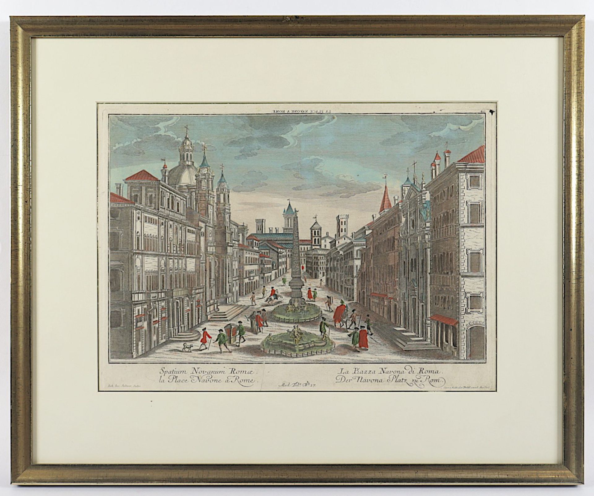 Guckkastenbild, Rom, koloriert, R.