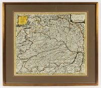 Bayern, kolorierter Kupferstich, bei M. Seutter, 18.Jh., R.