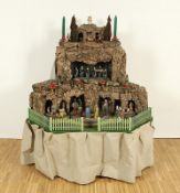 große Krippenlandschaft mit Figurenautomat, deutsch, A.20.Jh, Nachlass Grillo