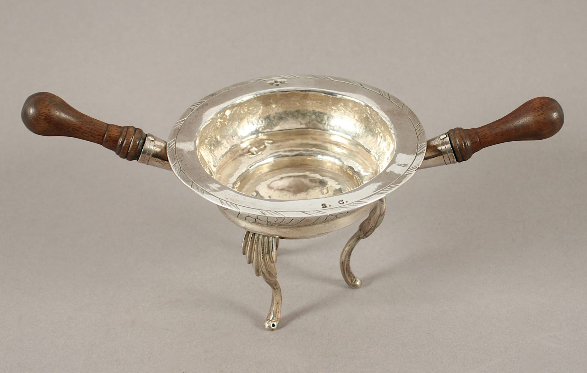 Zigarrenanzünder (Glutschale), Silber geprüft, wohl Spanien, 19.Jh., Nachlass Grillo