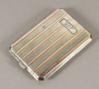 Geldetui, Silber 925/ooo, Goldstreifen, USA, A.20.Jh., Nachlass Grillo