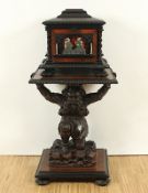 Prunkschatulle auf Konsole, Italien/Deutschland, um 1880