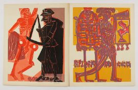Grieshaber, HAP, Totentanz, Mappe
