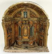 Modell eines barocken Altars, Italien, 18.Jh., Nachlass Grillo