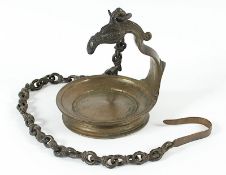Öllampe, Bronze, Indien
