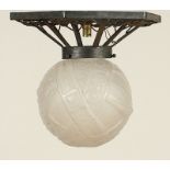 Art Déco-Deckenlampe, Muller, um 1920